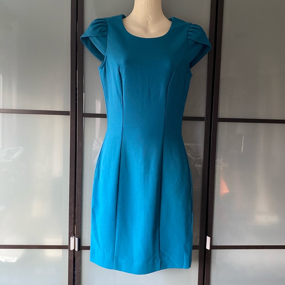H&M teal above the knee dress